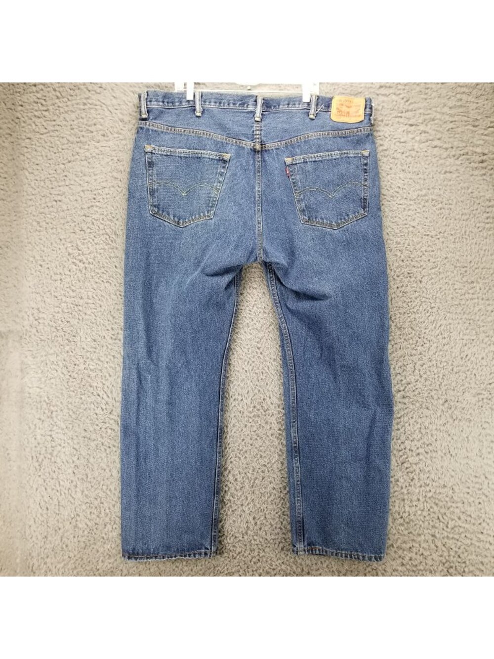 Levis Jeans Mens 46x32 Blue 505 100% Cotton Denim Straight Leg *Read*